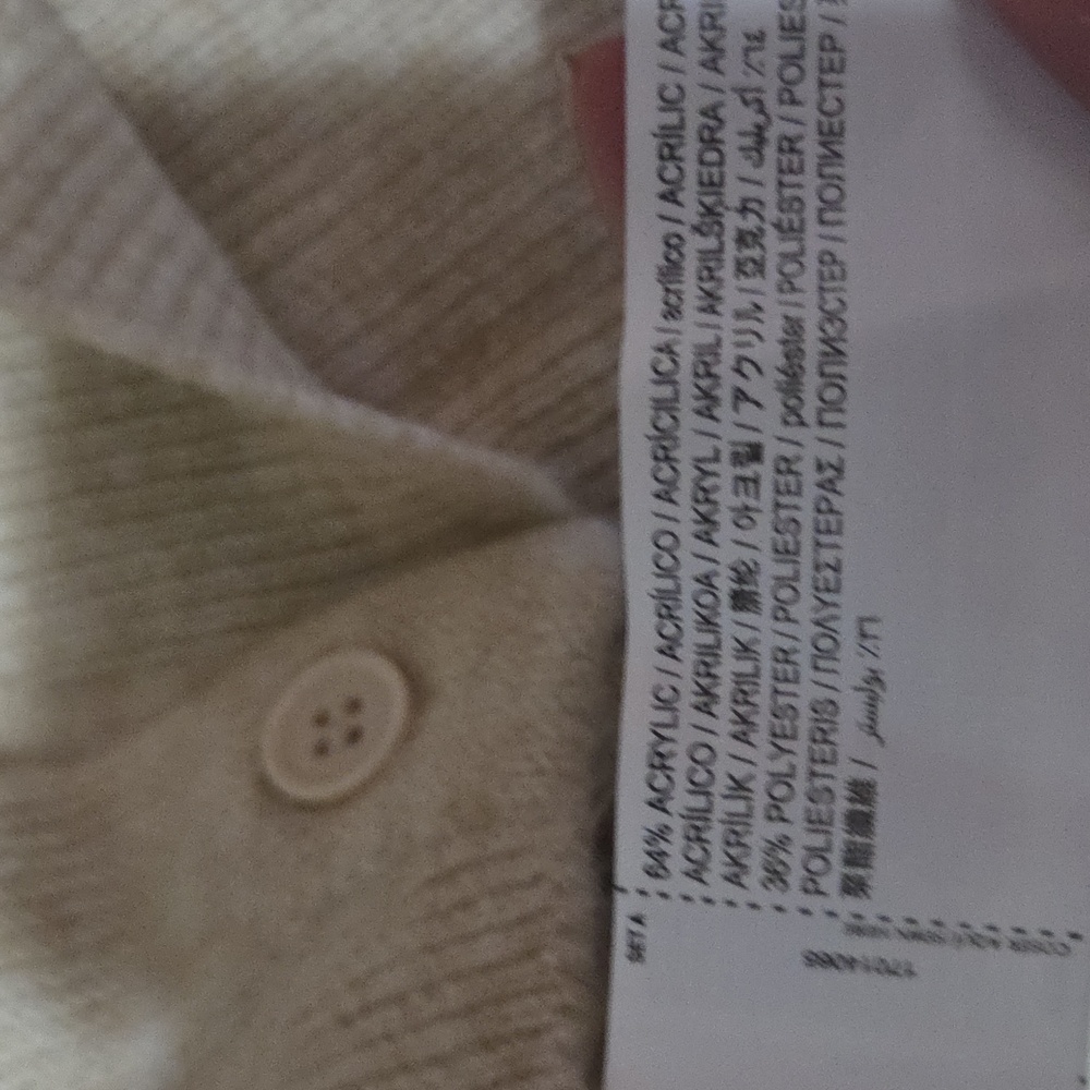 Mango Women's Baby Doll Neck Cardigan, Sz l - Picture 3 of 3